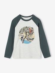 Boys-Tops-Top with Graphic Motif & Raglan Sleeves for Boys