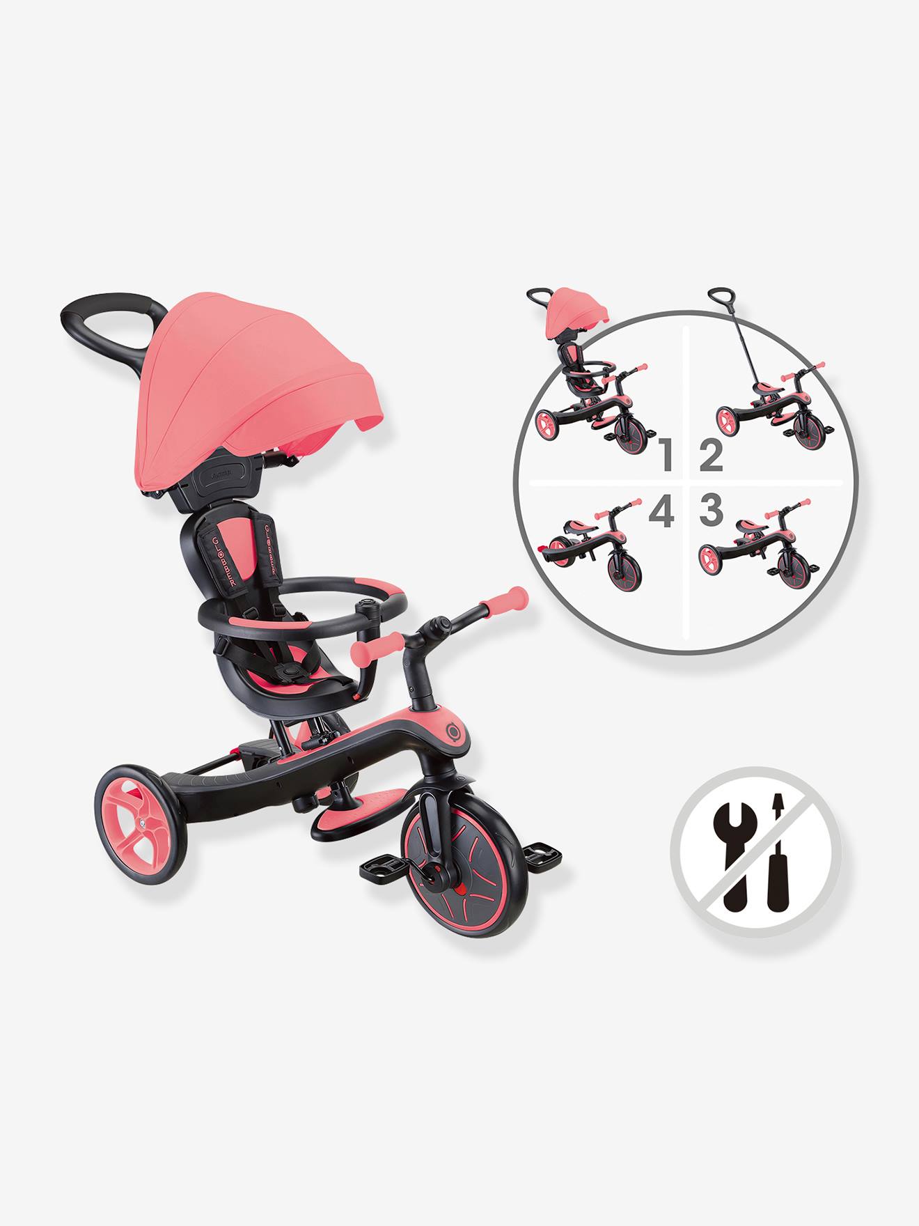 GLOBBER 4-in-1 evolving tricycle rose