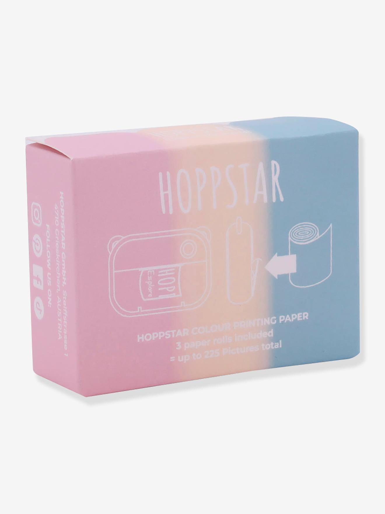 rolls of HOPPSTAR thermal colour paper multicoloured