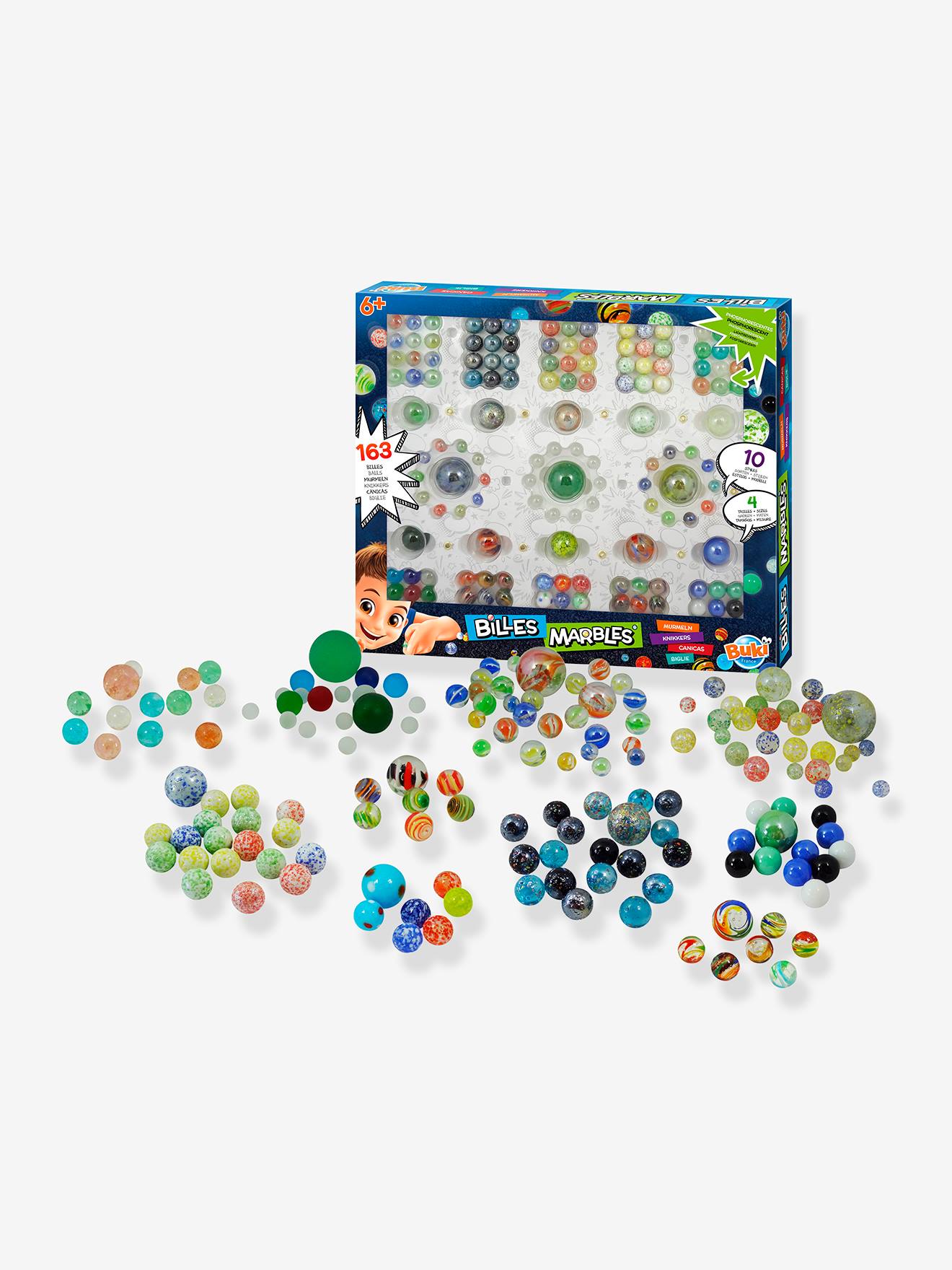 163-piece marble set - BUKI multicoloured