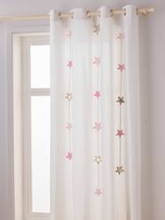 Bedding & Decor-Decoration-Curtains-Semi-Sheer Curtain with Eyelets & Starry Garlands