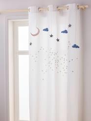 Bedding & Decor-Decoration-Curtains-Semi-Sheer Curtain with Eyelets & Clouds & Stars Garland