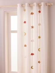 Bedding & Decor-Decoration-Semi-Sheer Curtain with Eyelets & Starry Garlands