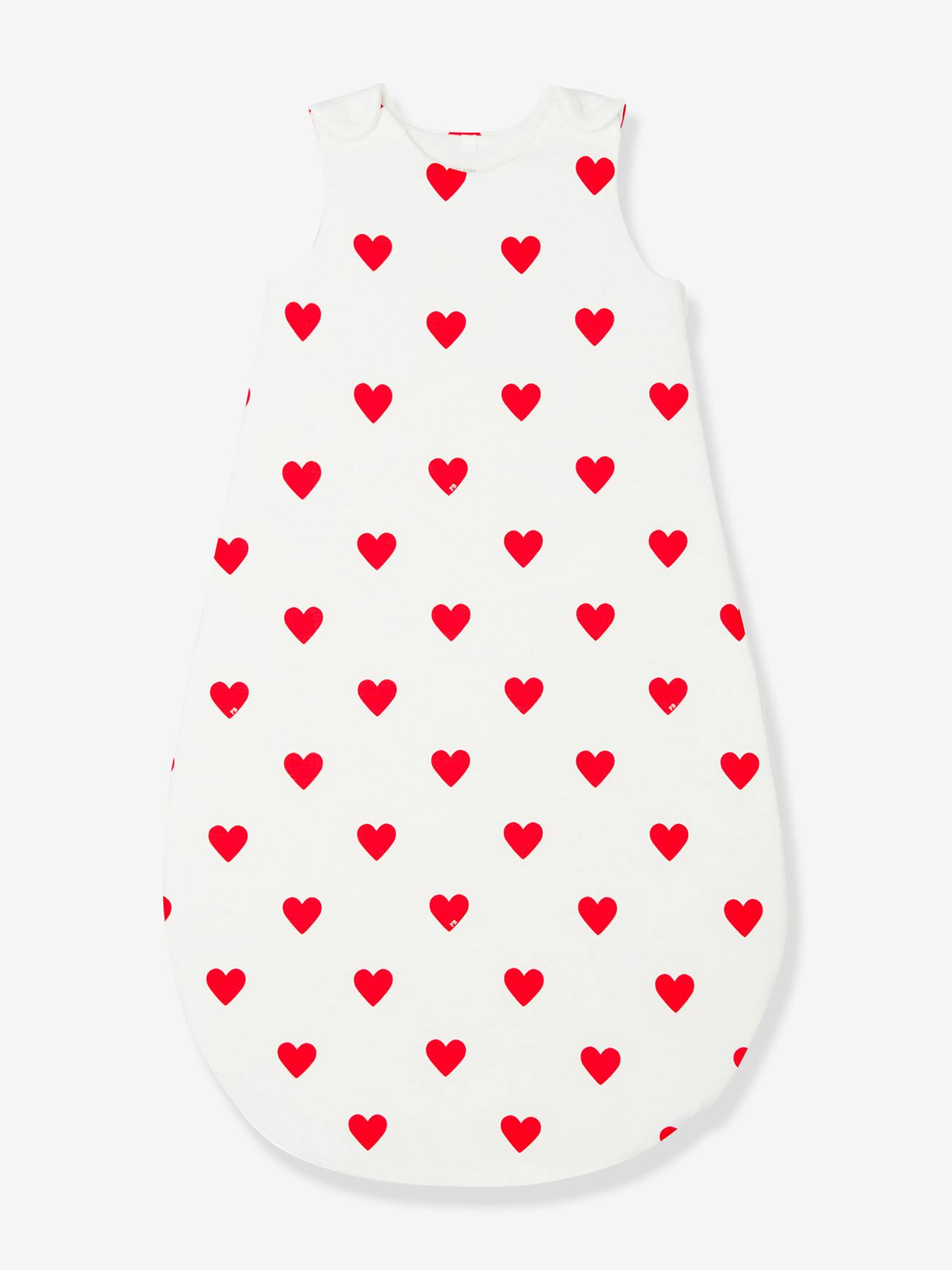 Sleepbag with hearts in cotton PETIT BATEAU