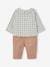 Shirt Bodysuit + Corduroy Trousers + Bandana Ensemble for Babies sage green 