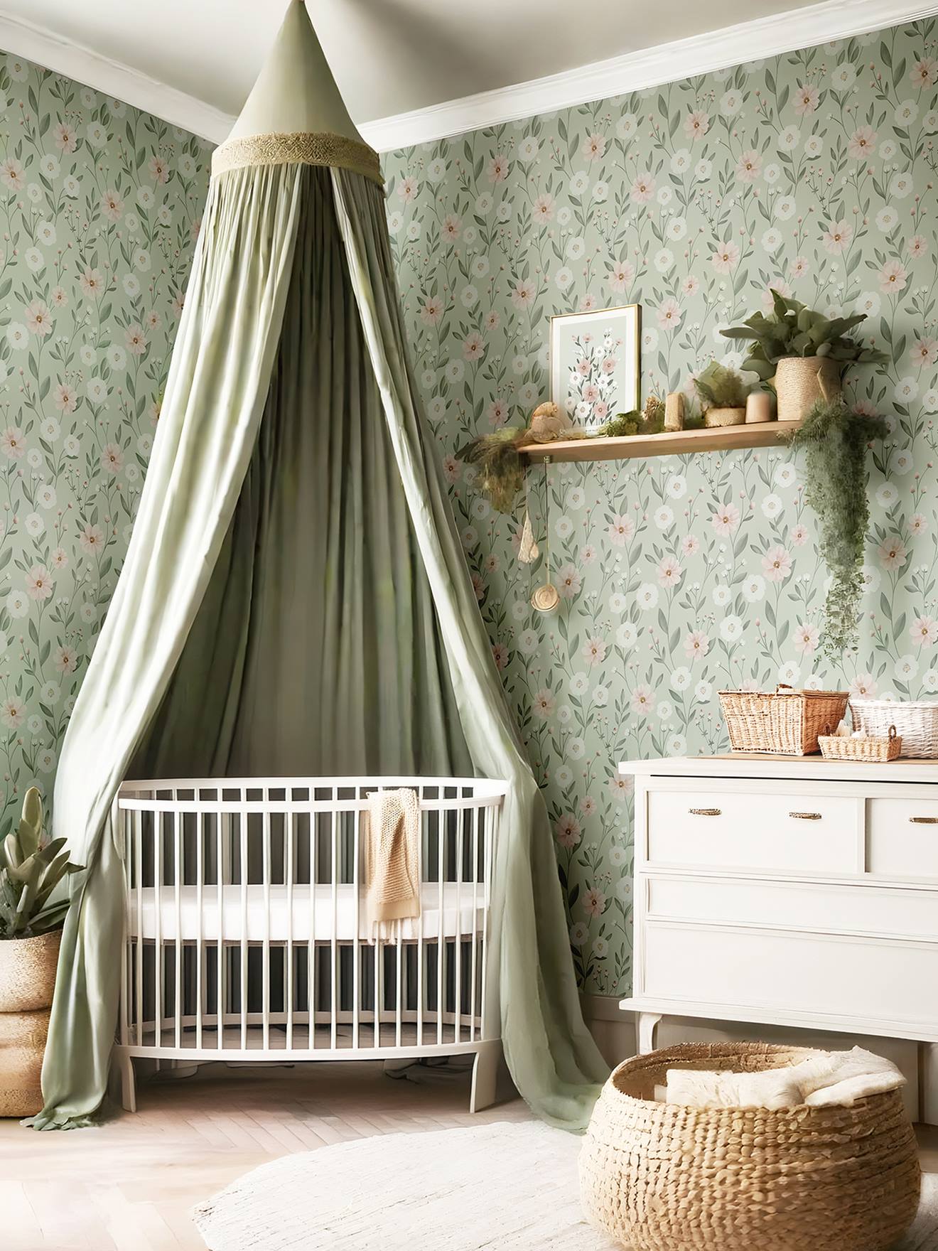 LILIPINSO Floral Bloom Wallpaper multicoloured