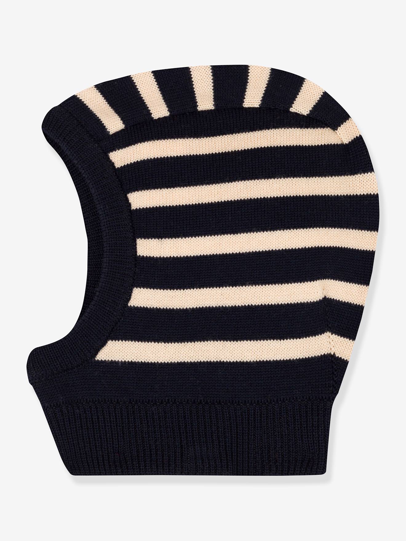 Striped baby balaclava PETIT BATEAU striped