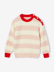 Girls-Matchy-Matchy Striped Jumper, Family Capsule Collection, for Girls