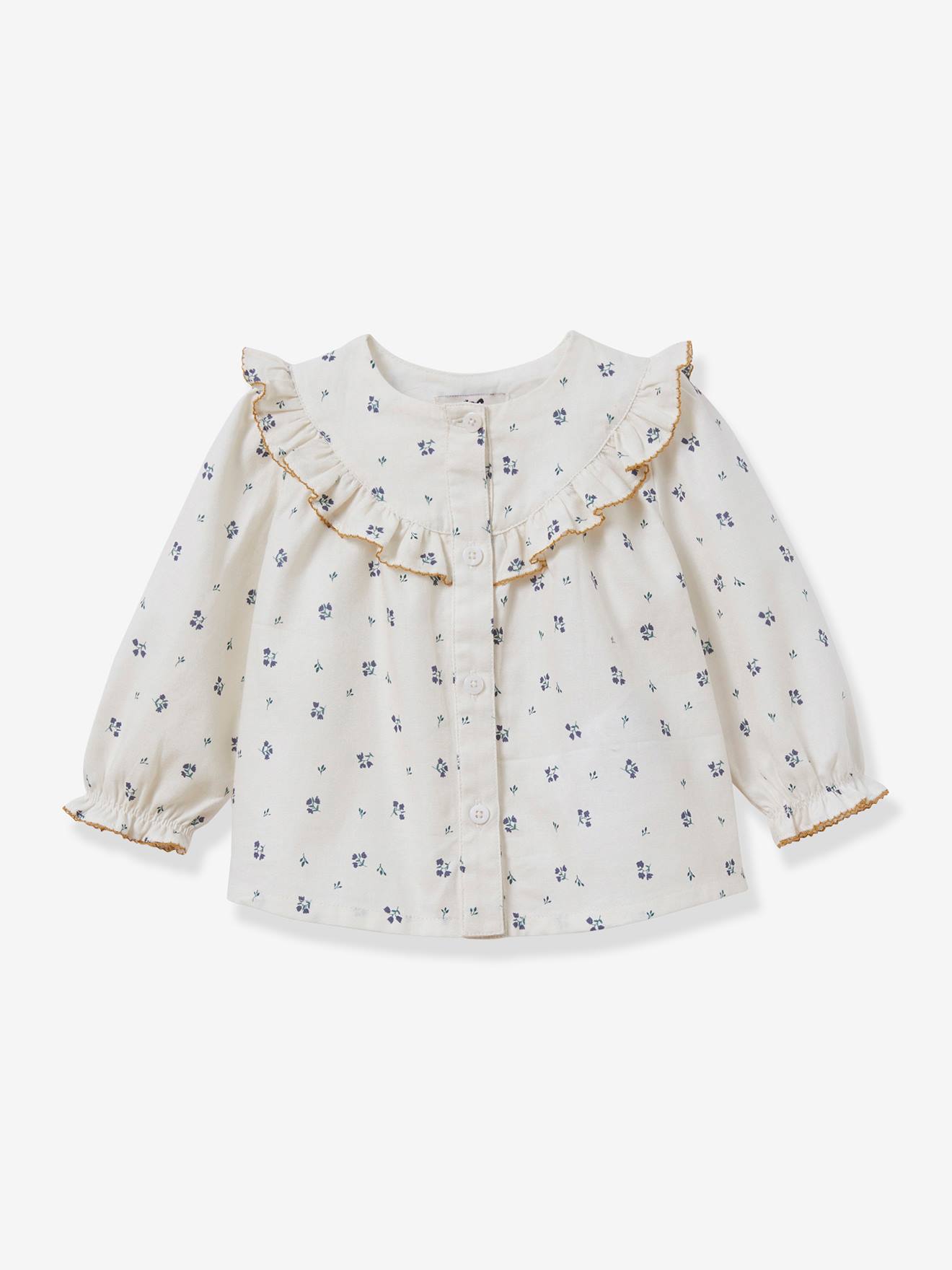 Cassy printed baby smocked blouse CYRILLUS printed