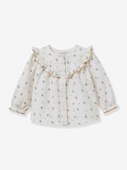 Cassy printed baby smocked blouse CYRILLUS