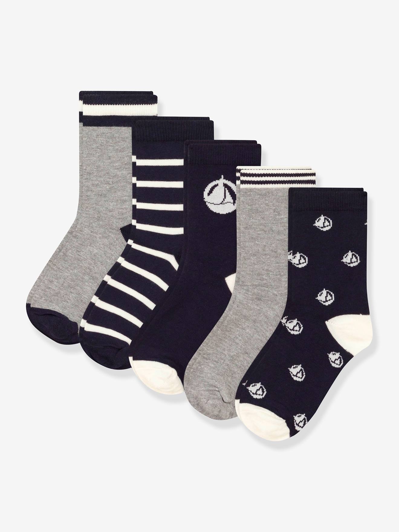pairs of boys' socks PETIT BATEAU marl