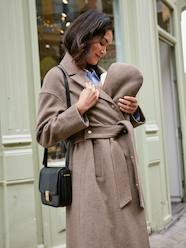 Maternity-Coats & Jackets-Woollen Cloth Coat, Adaptive for Maternity & Babywearing, by ENVIE DE FRAISE