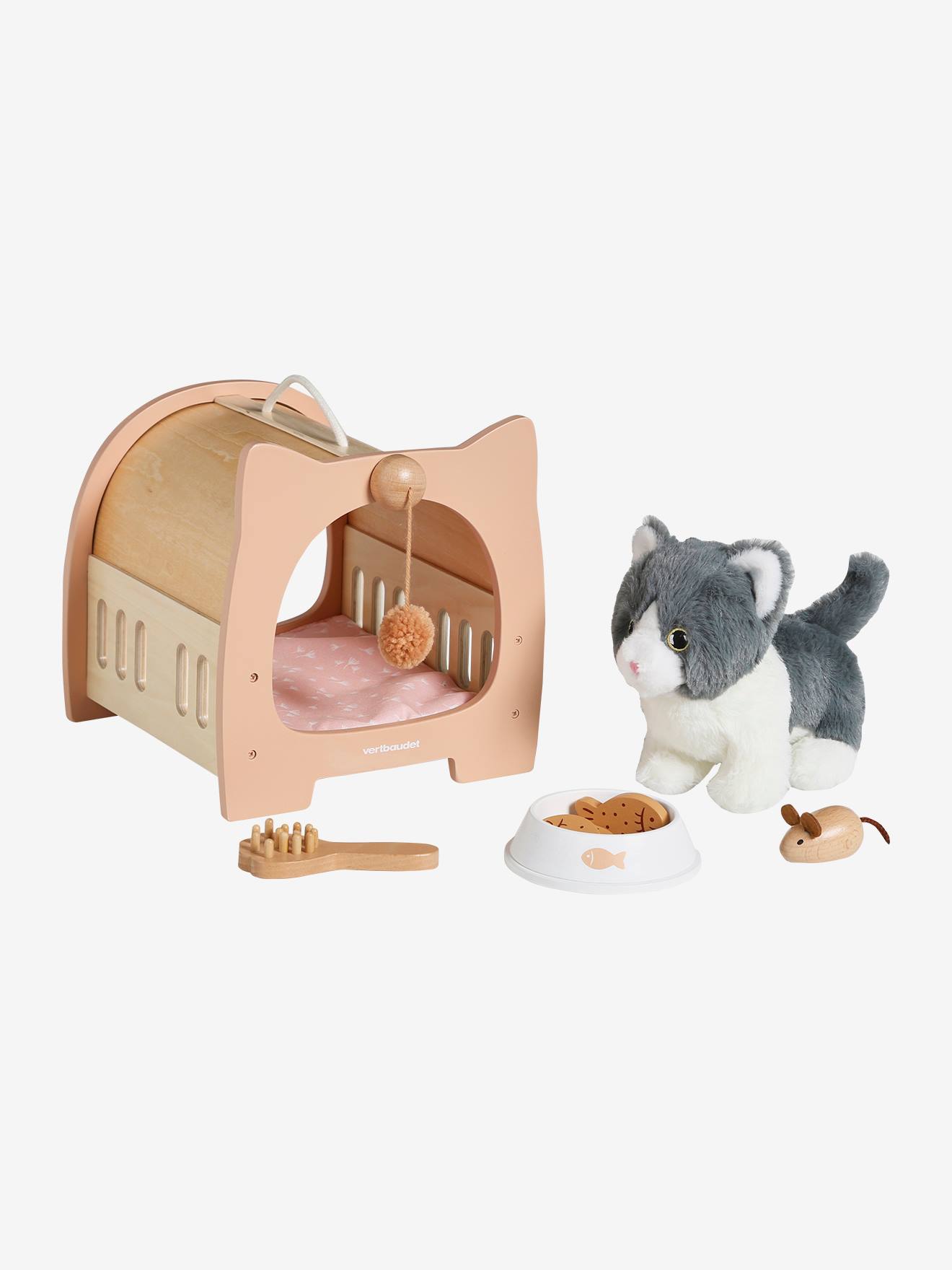 Pet Cat Set + Accessories in FSC® Wood wood