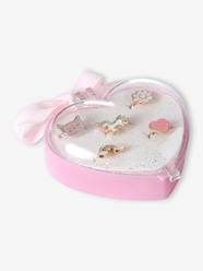 Girls-Accessories-Box Set with 5 Rings for Girls