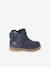 Leather Boots with Elastic, for Baby Girls black+bordeaux red+Camel+navy blue+printed beige 