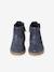 Leather Boots with Elastic, for Baby Girls black+bordeaux red+Camel+navy blue+printed beige 