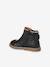 Leather Boots with Elastic, for Baby Girls black+bordeaux red+Camel+navy blue+printed beige 