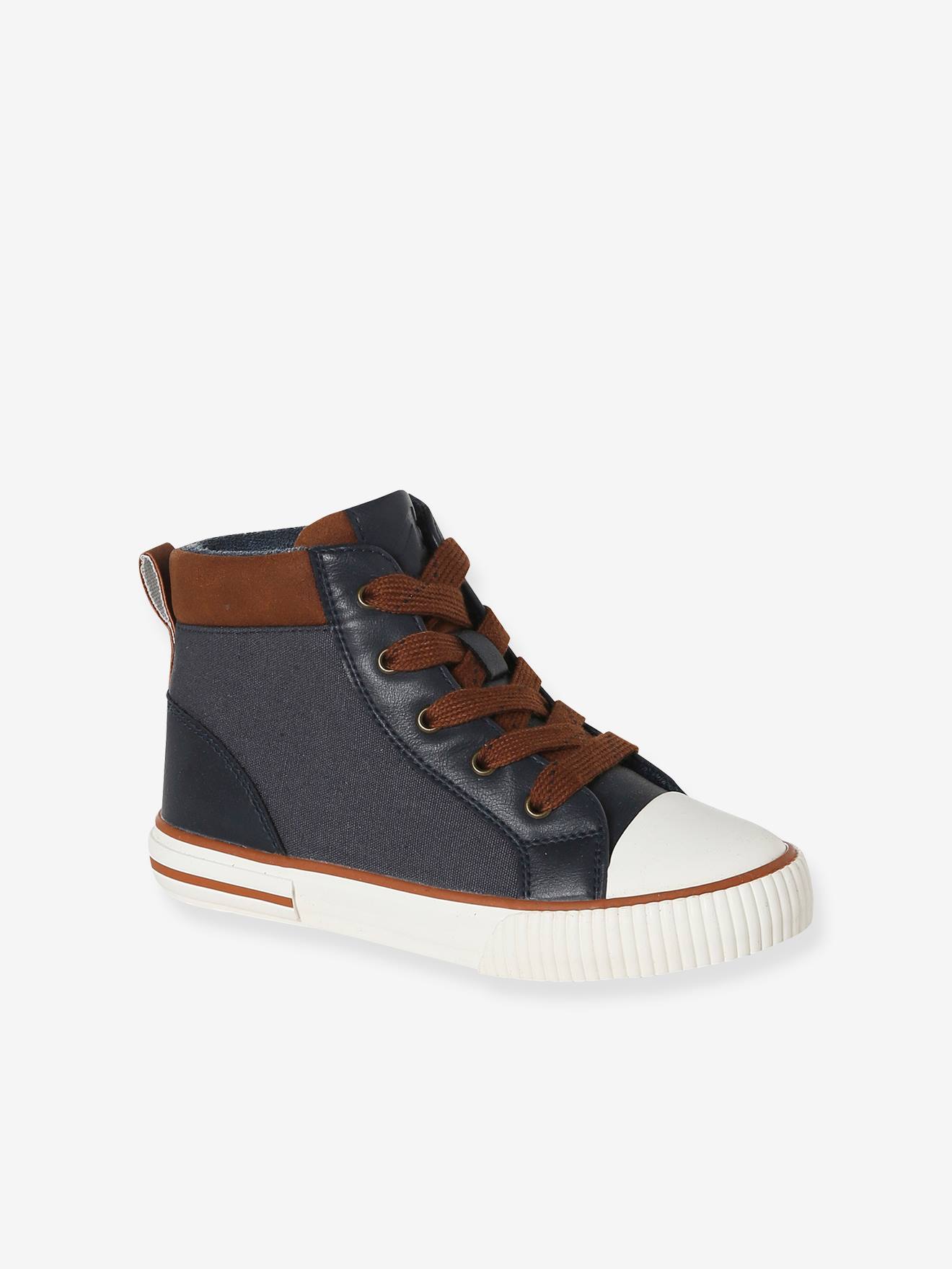 High-Top Trainers with Laces & Zips