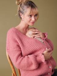 Maternity-Nursing Special Top/Cardigan in Rib Knit, by ENVIE DE FRAISE