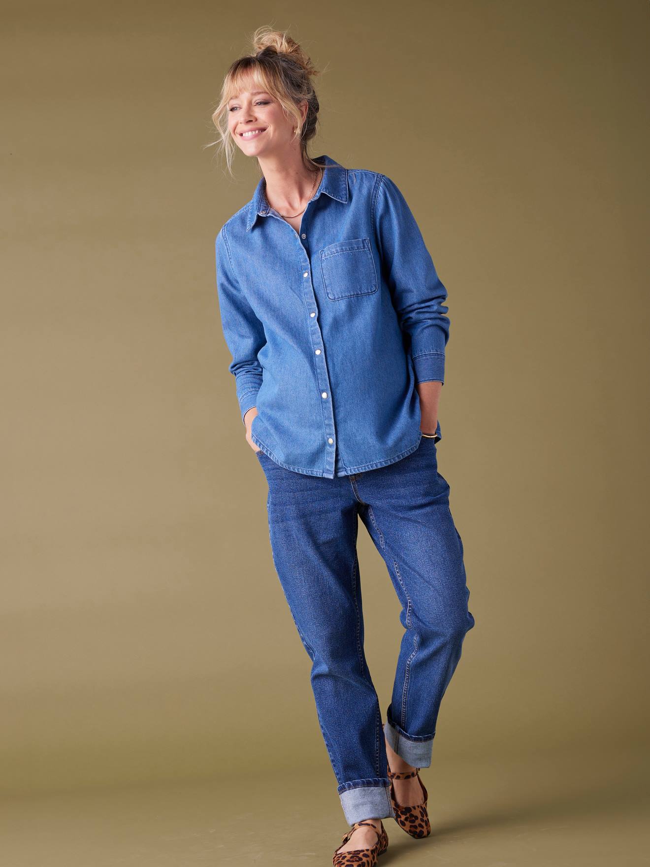 Denim Skirt for Maternity