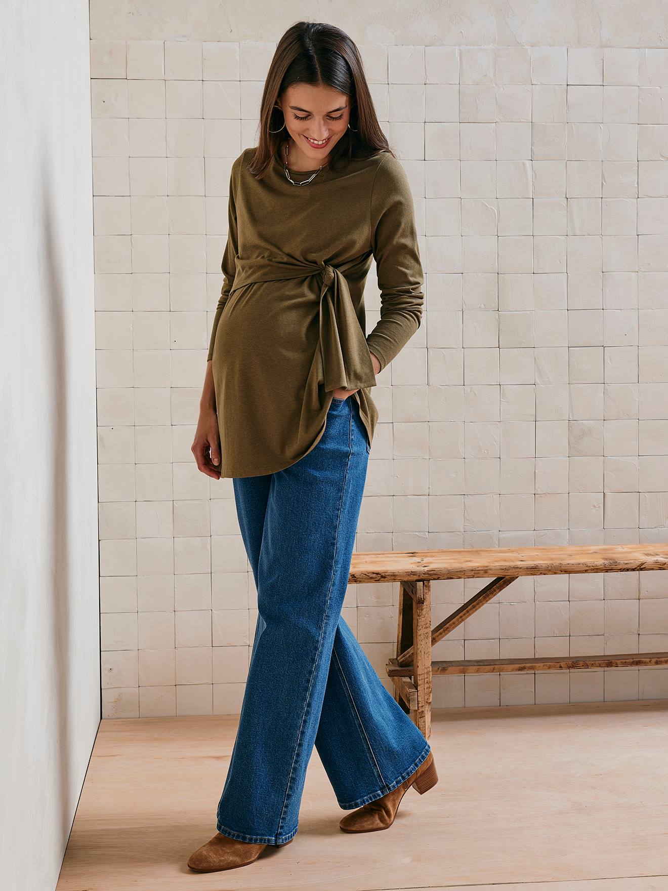 Long Top with Bow