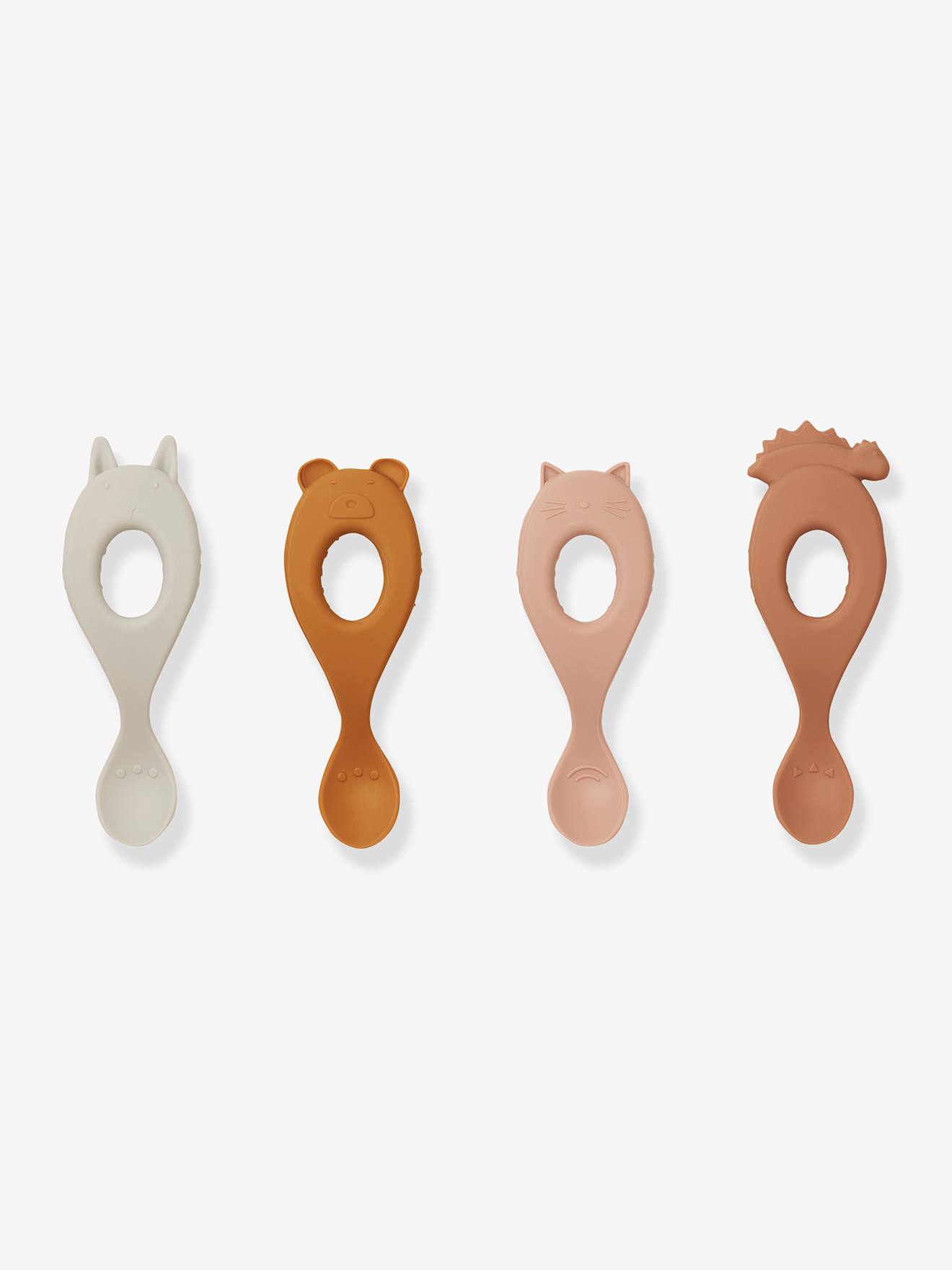 Set of 4 Liva learning spoons - LIEWOOD