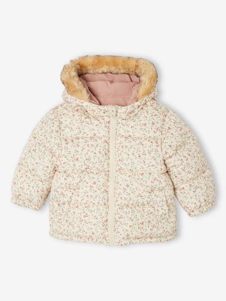 Reversible Parka/Jacket for Babies old rose 