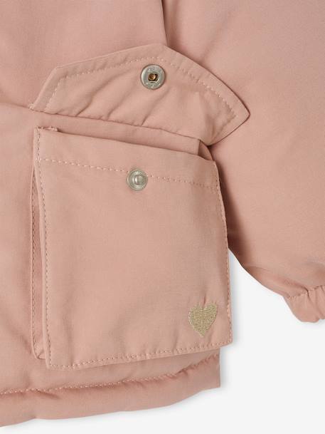 Reversible Parka/Jacket for Babies old rose 