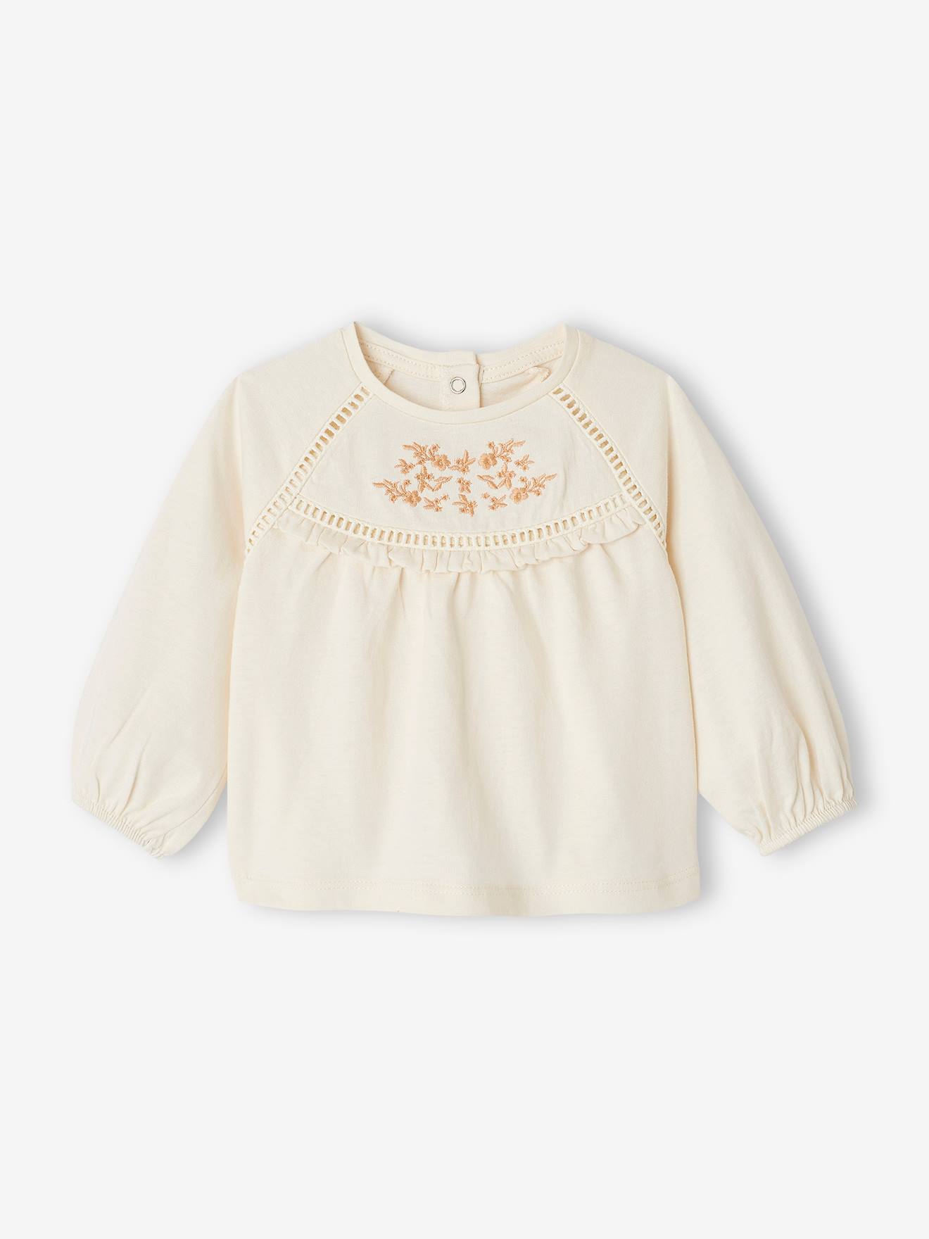 Embroidered Blouse-Like Top