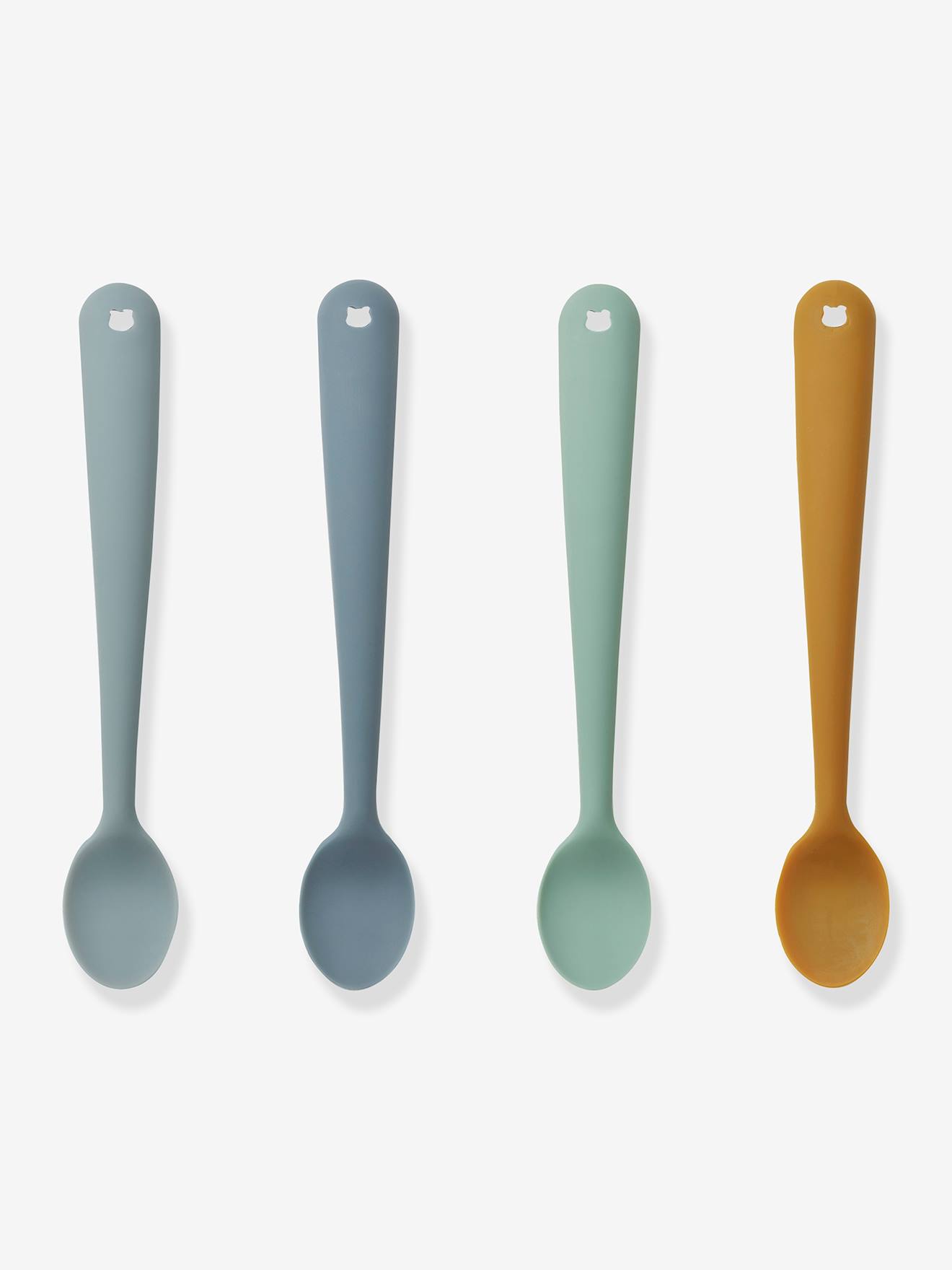 Set of 4 LIEWOOD Siv learning spoons