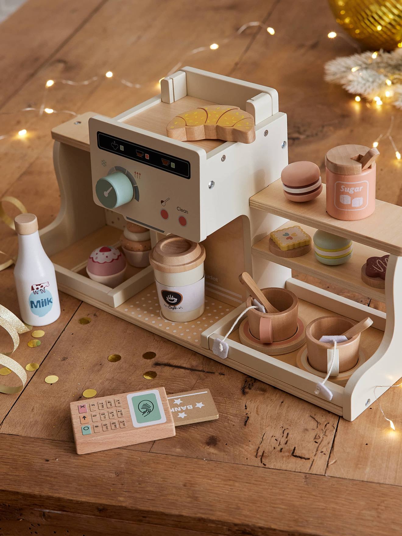 Coffee Stand in FSC® Wood ecru