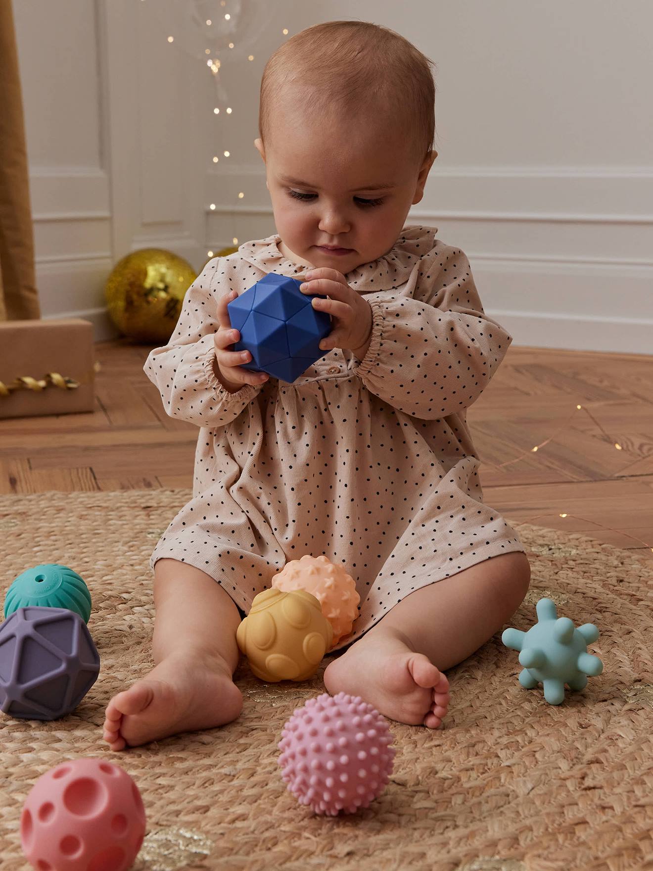 Set of 8 Sensory Balls multicoloured