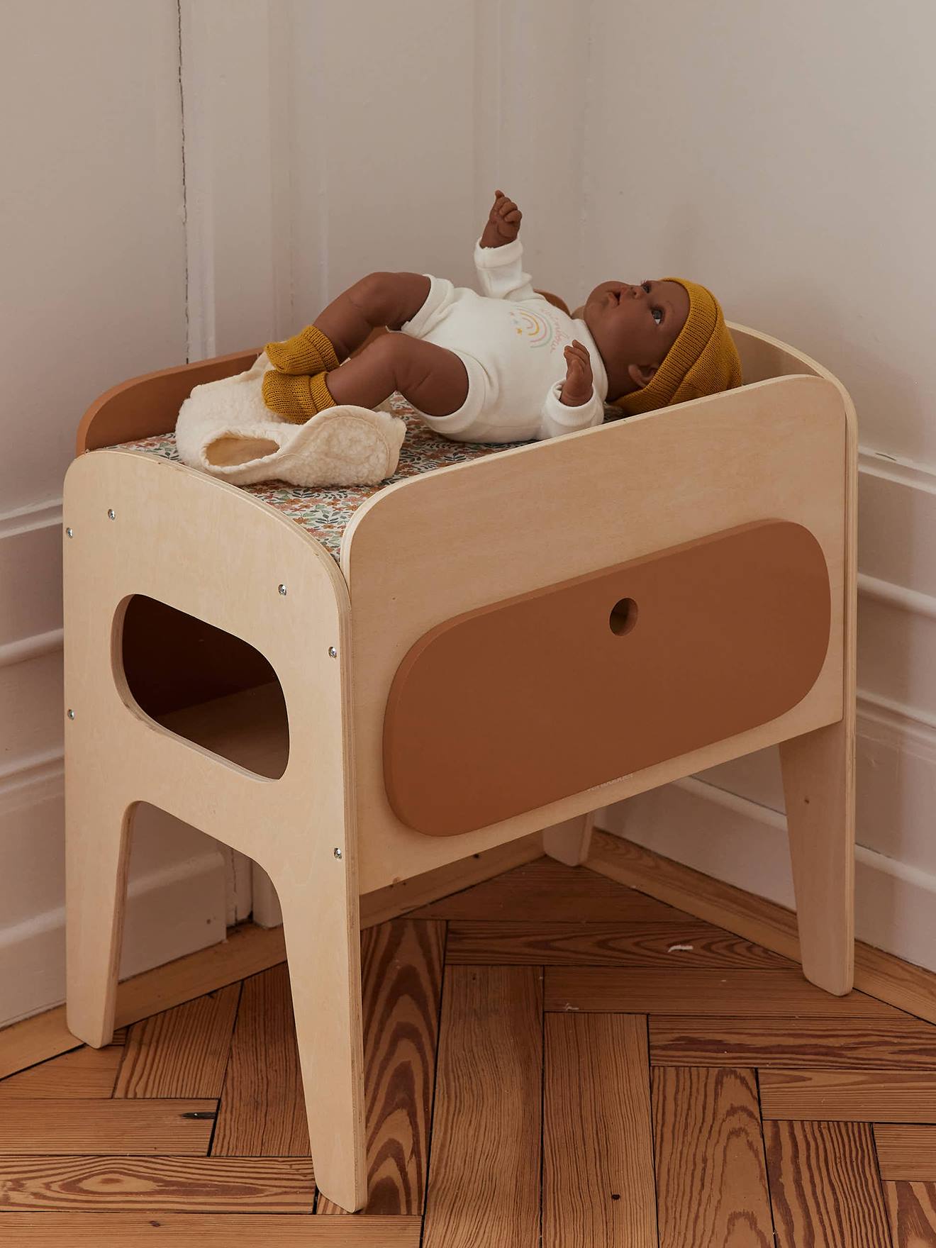 Changing Table in FSC Wood for Dolls wood Toys Vertbaudet