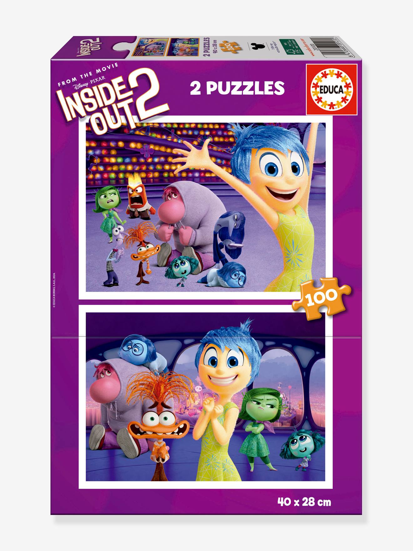 2x100 piece puzzle EDUCA