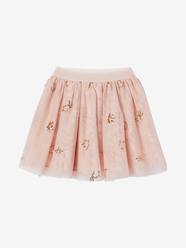 Girls-Occasion Wear Skirt in Tulle with Star Sequins for Girls