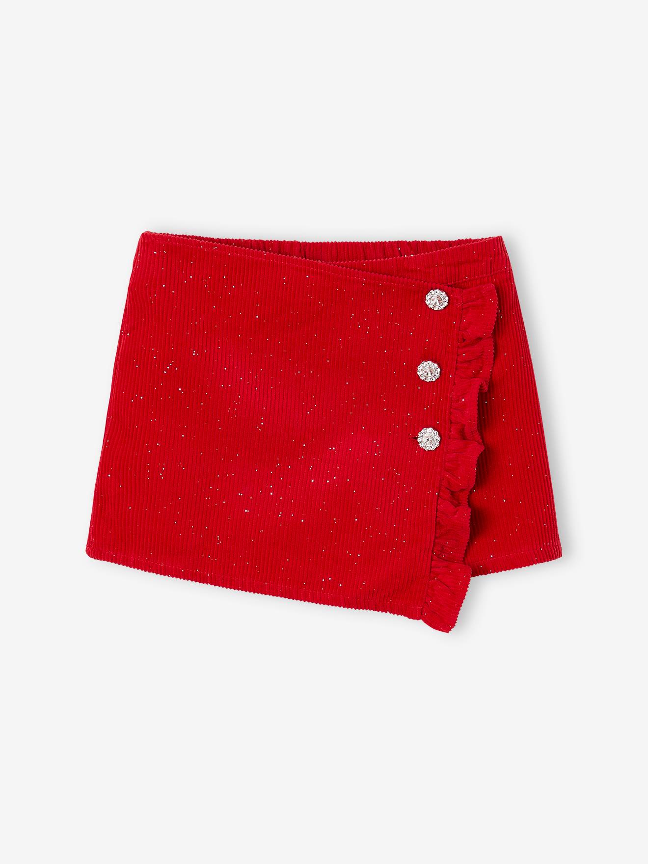 Envelope-type Corduroy Skort