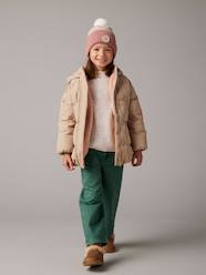 Girls-Coats & Jackets-Down Jacket, Detachable Gloves, for Girls