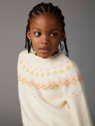 -Jacquard Jumper for Girls