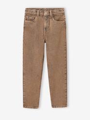 Girls-Overdyed Mom Fit Jeans for Girls