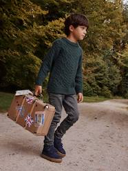 Boys-MEDIUM Hip, MorphologiK Slim Leg Coloured Trousers, for Boys