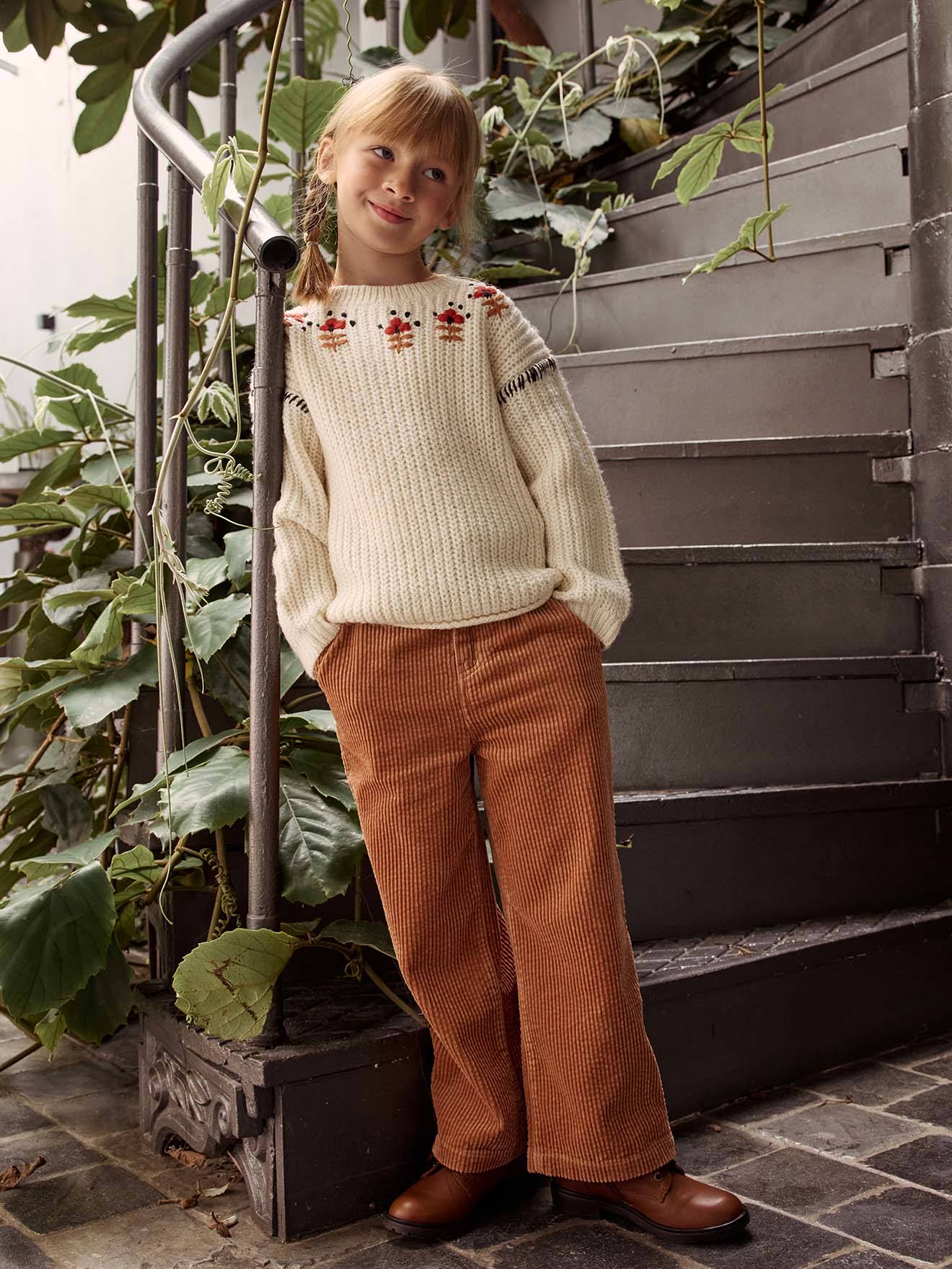 Wide Corduroy Paperbag Trousers