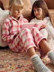 Girls-Pyjamas in Chequered Flannel for Girls