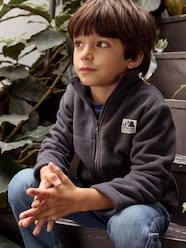 Boys-Cardigans, Jumpers & Sweatshirts-Zipped Jacket in Polar Fleece, for Boys