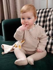 Baby-Footed Trousers in Cotton/Wool Knit