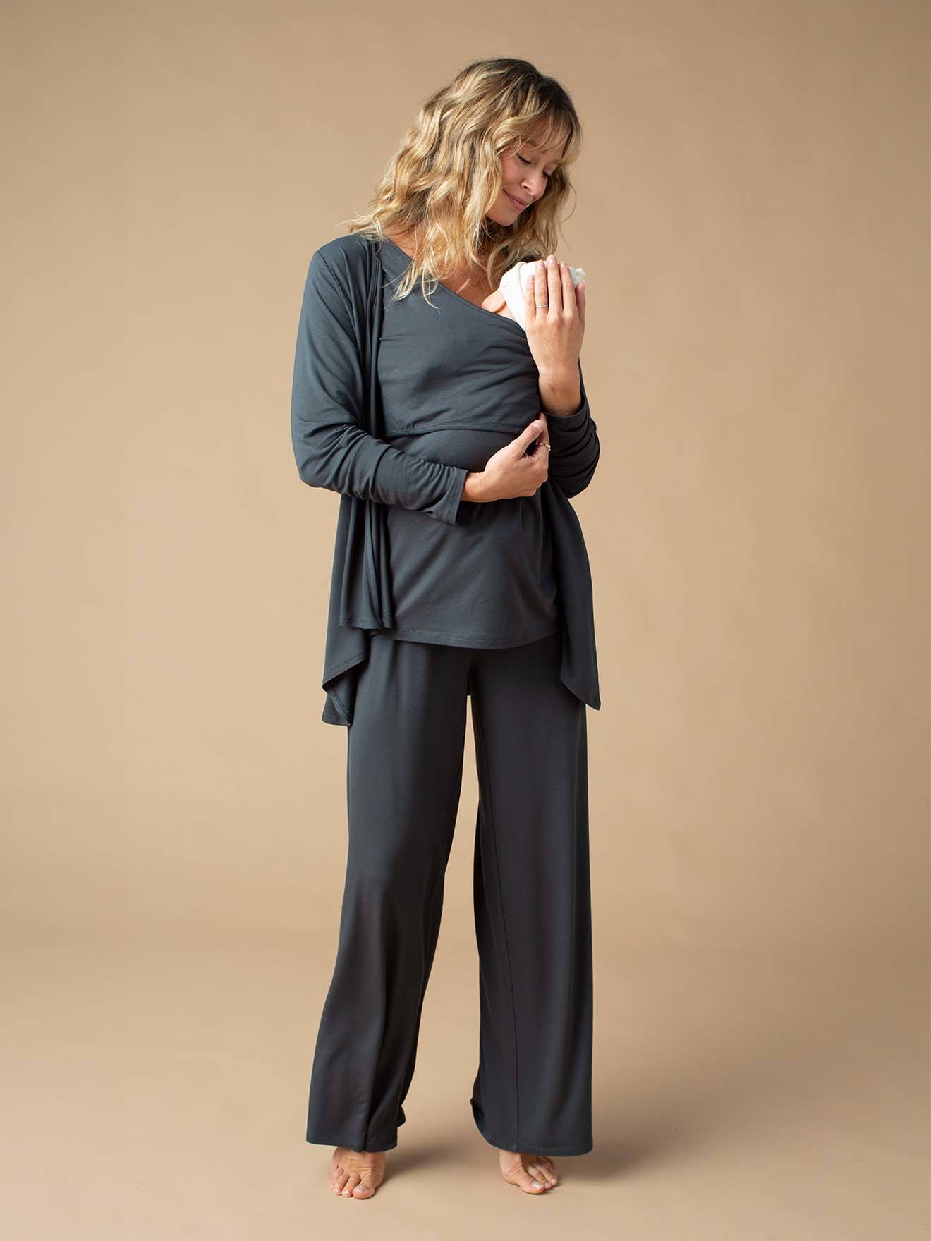 Maternity Clothing Nursing Pyjamas Prime Of Day 2024,Womens