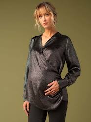 Crossover Blouse for Maternity, Iridescent Effect, ENVIE DE FRAISE