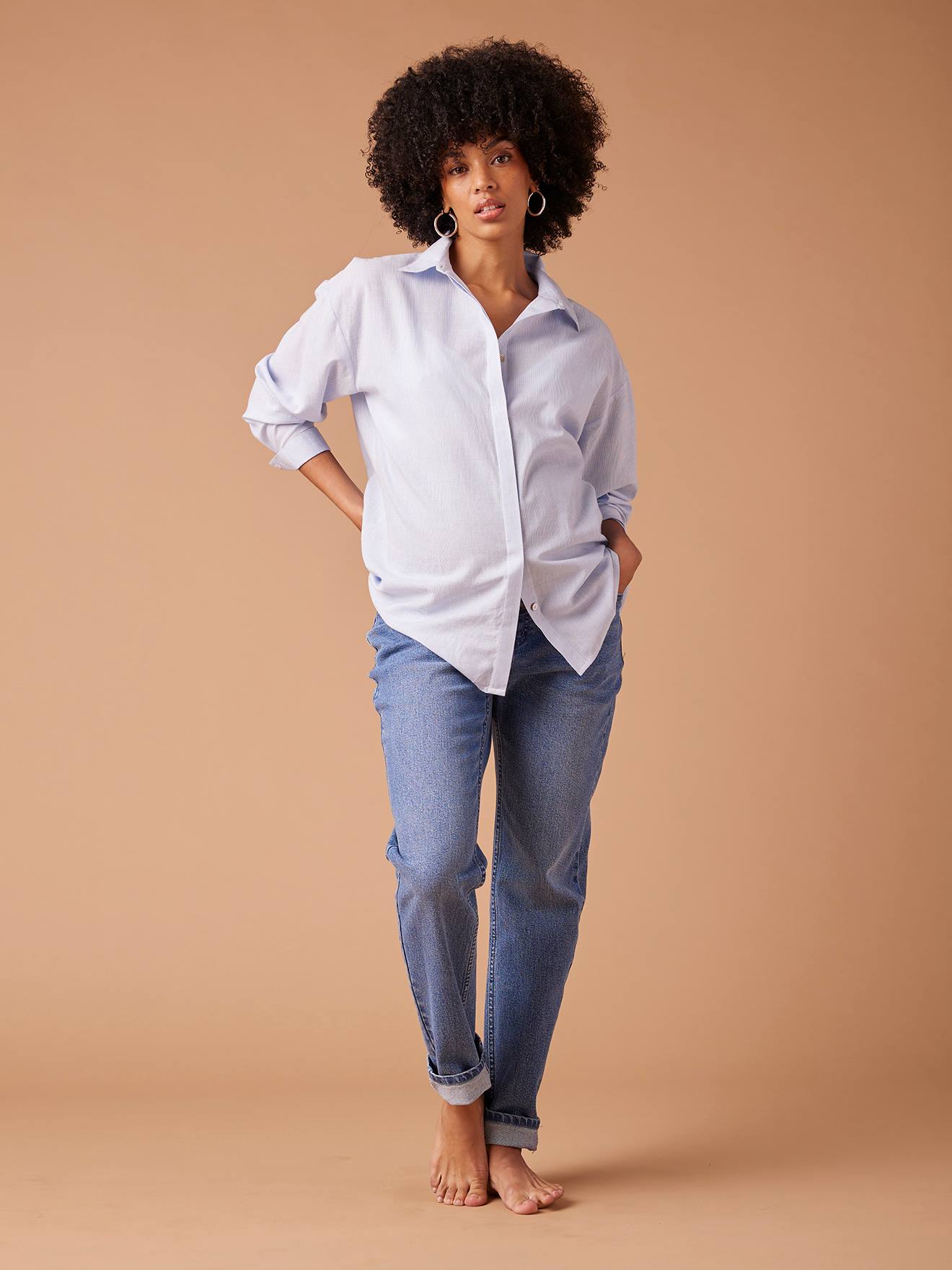 Striped Shirt in Organic Cotton