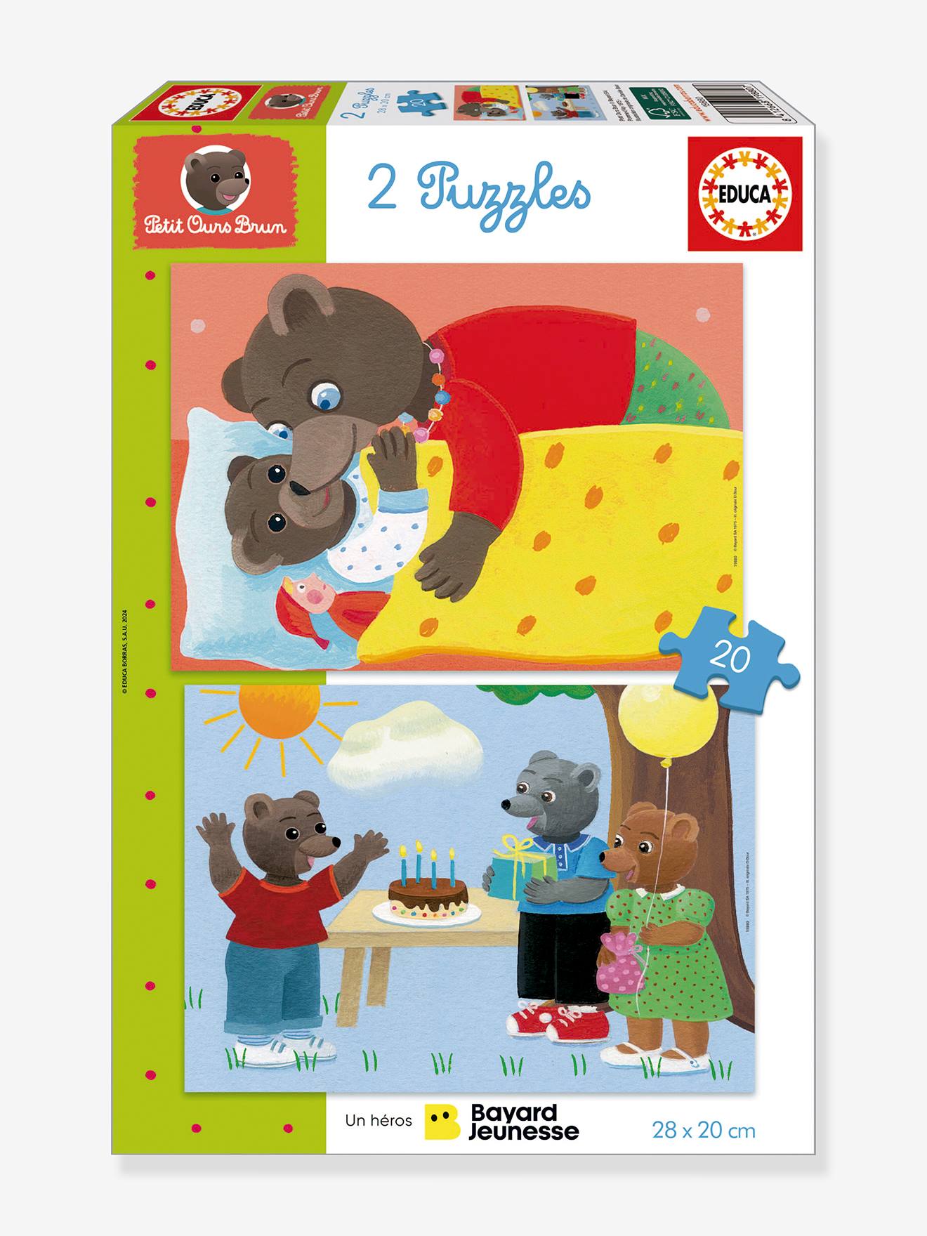 Little Bear 2x20 Puzzles - EDUCA