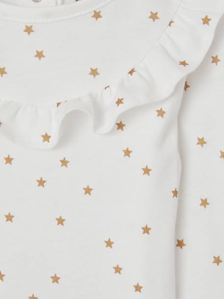 Occasion Wear Combo, Star Top + Sparkling Skirt for Baby Girls gold 