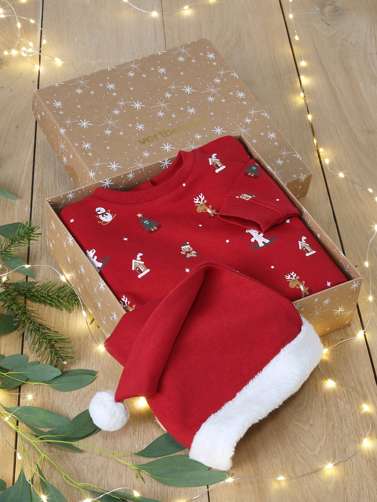 Christmas Gift Box with Sweatshirt + Beanie